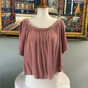 Urban Renewal Off-Shoulder Textured Boho Blouse Size M
